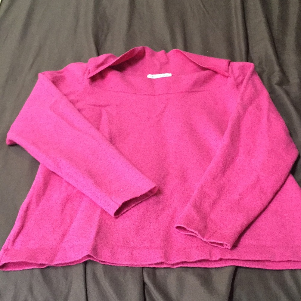 EUC merino wool pink sweater